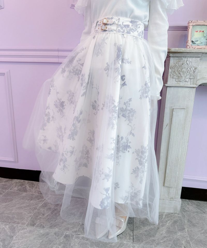 花柄チュールスカート | Rlab store 花柄チュールスカート | Rlab store