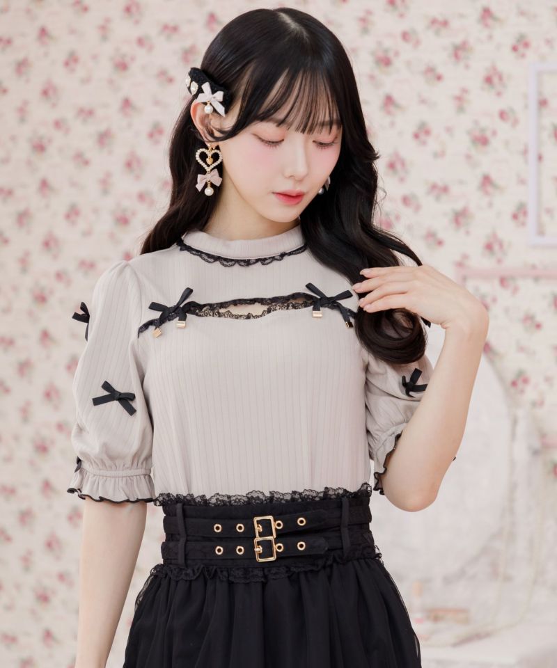 ROJITA ♡ デコルテ開きパールデザインTOPS デコルテ開きパールデザインTOPS | Rlab store