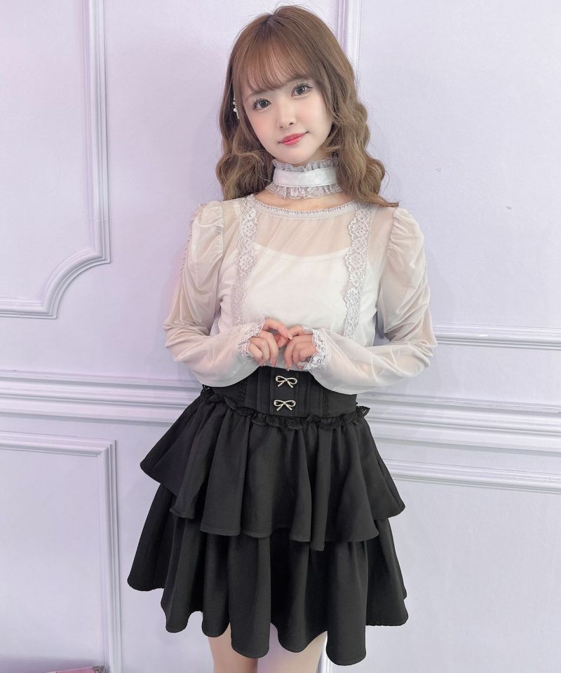 トップス ruru 45Rインドカディのカットワークブラウス（藍）: WOMEN｜45R