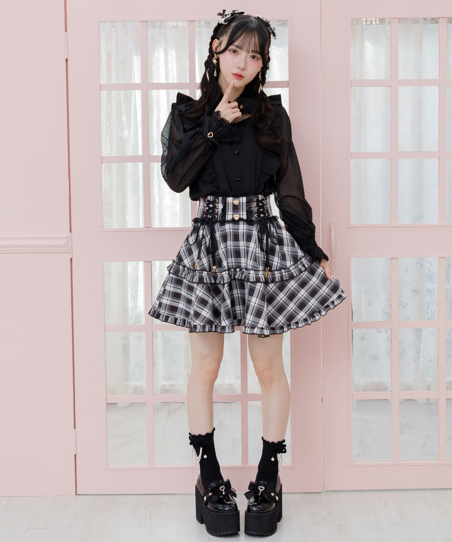 SALE】プリーツフリルドッキングスカートRANDA公式サイト 希少♡プラダ  