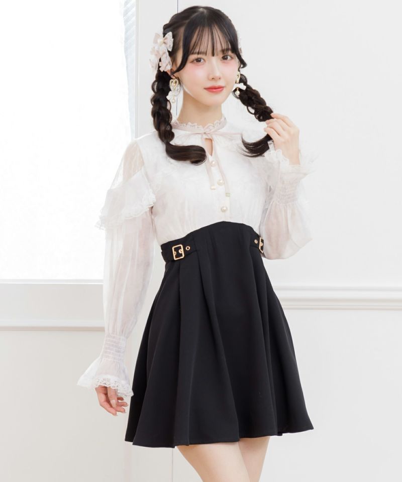 花柄ドッキングワンピース | Rlab store
