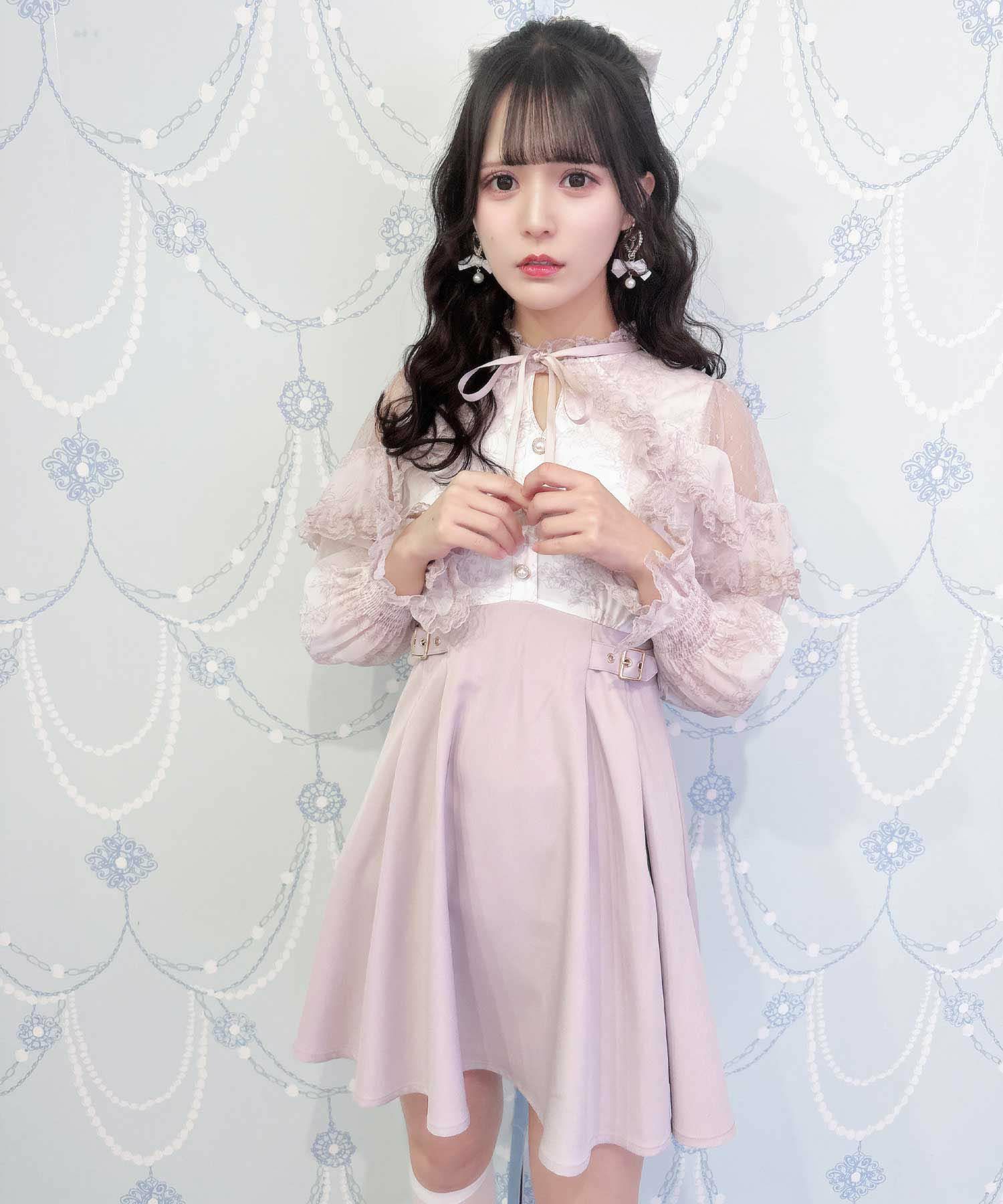 試着のみ□定価 27,000円□送料無料□girly rose花びらワンピース  