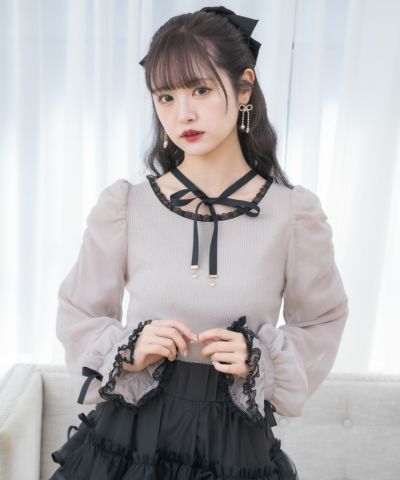 く日はお得♪ チュール肩透かしトップス | store Rlab トップス