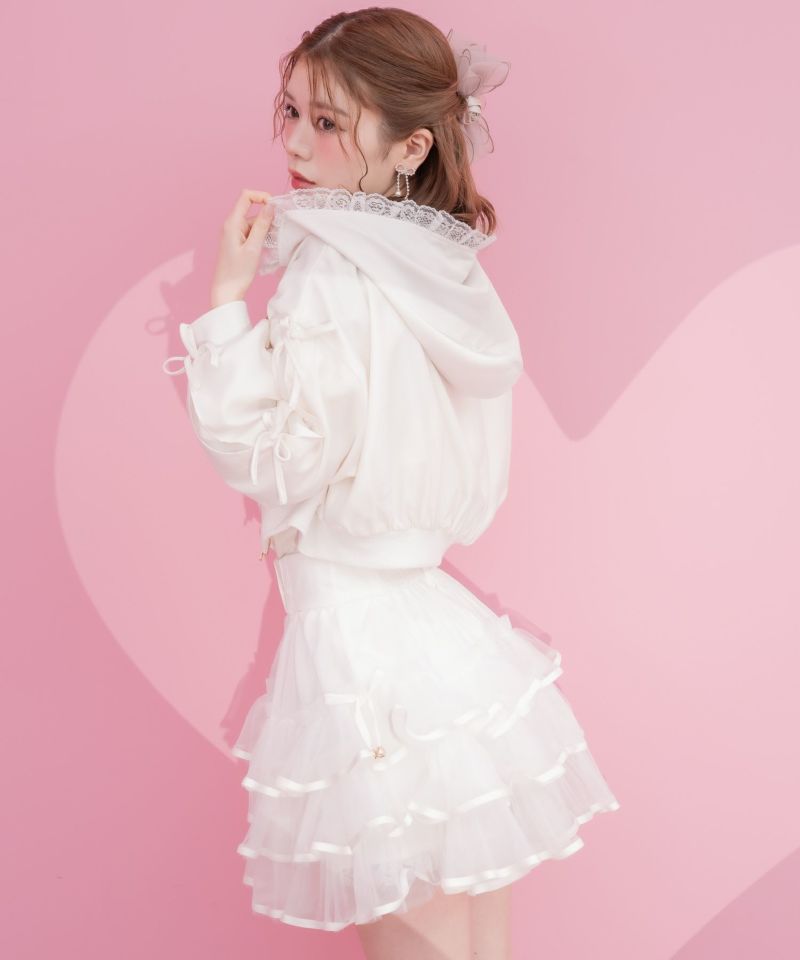袖リボンフーディーブルゾン | Rlab store