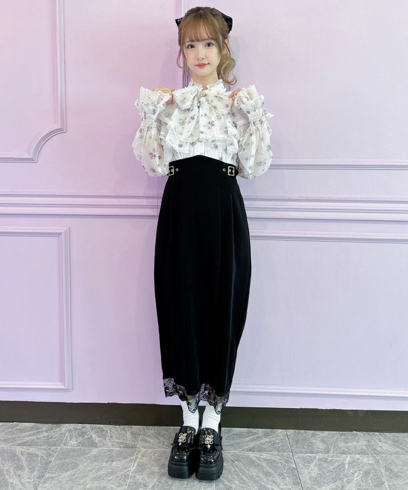 花柄プリントロングワンピース | Rlab store