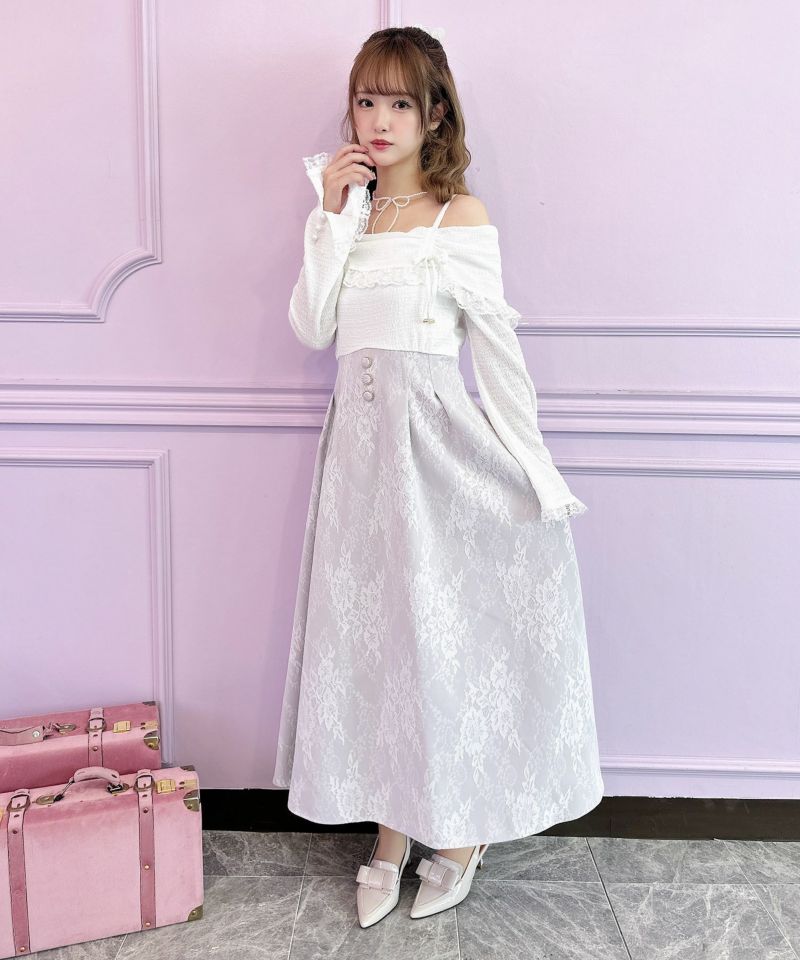 オフショルドッキングワンピース | Rlab store