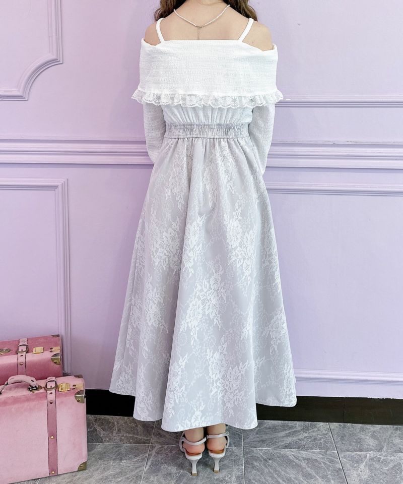 ロシニョール レーシング ワンピース　 160cm RLDS01J オフショルドッキングワンピース | Rlab store