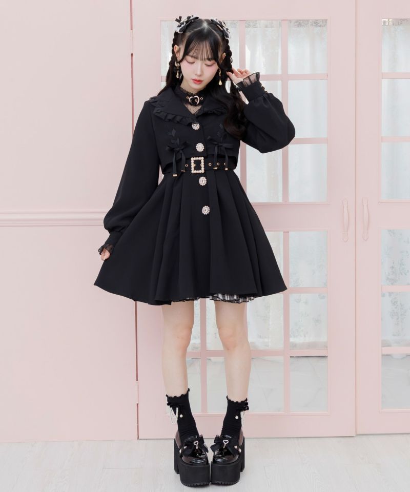 世界的に有名な ハートビジューリボン厚底シューズ | Rlab store 靴