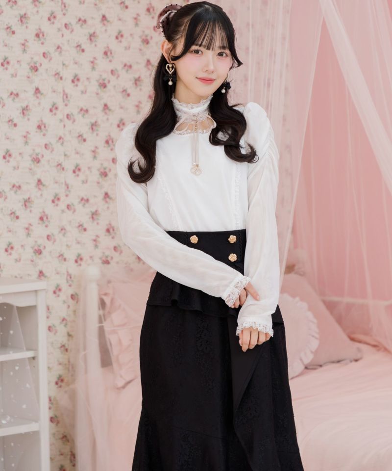 トップス zenkyu2727 ビジューチェーンシアートップス | Rlab store