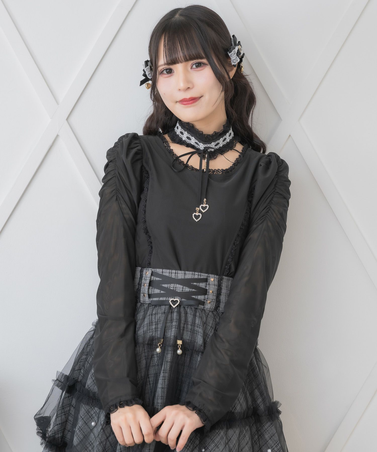 トップス KYO kotohayokozawa】LACE-UP LOWGAGE KNIT PULLOVER｜CONVERSE TOKYO