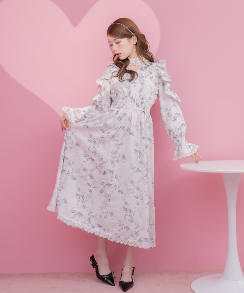 オリジナルローズリボンロングワンピース | Rlab store