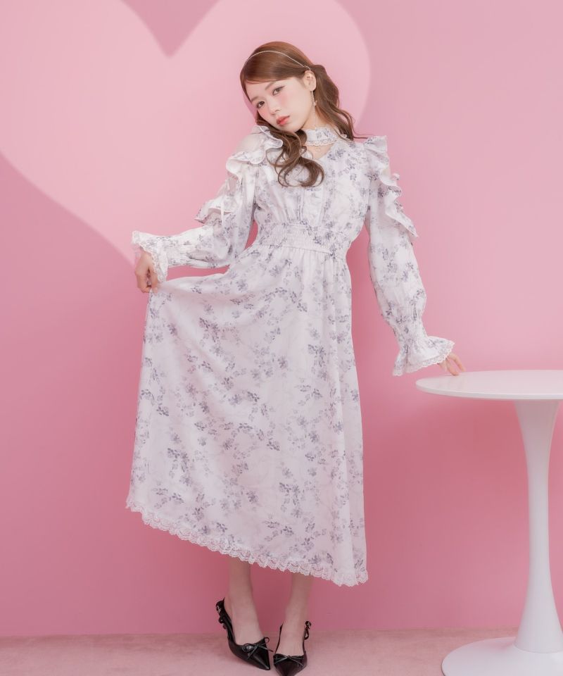 オリジナルローズリボンロングワンピース | Rlab store