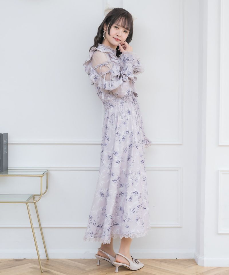ピンクリボンワンピース ROJITA ロジータ ROJITA ボレロ風ダブルリボンワンピース （ピンク