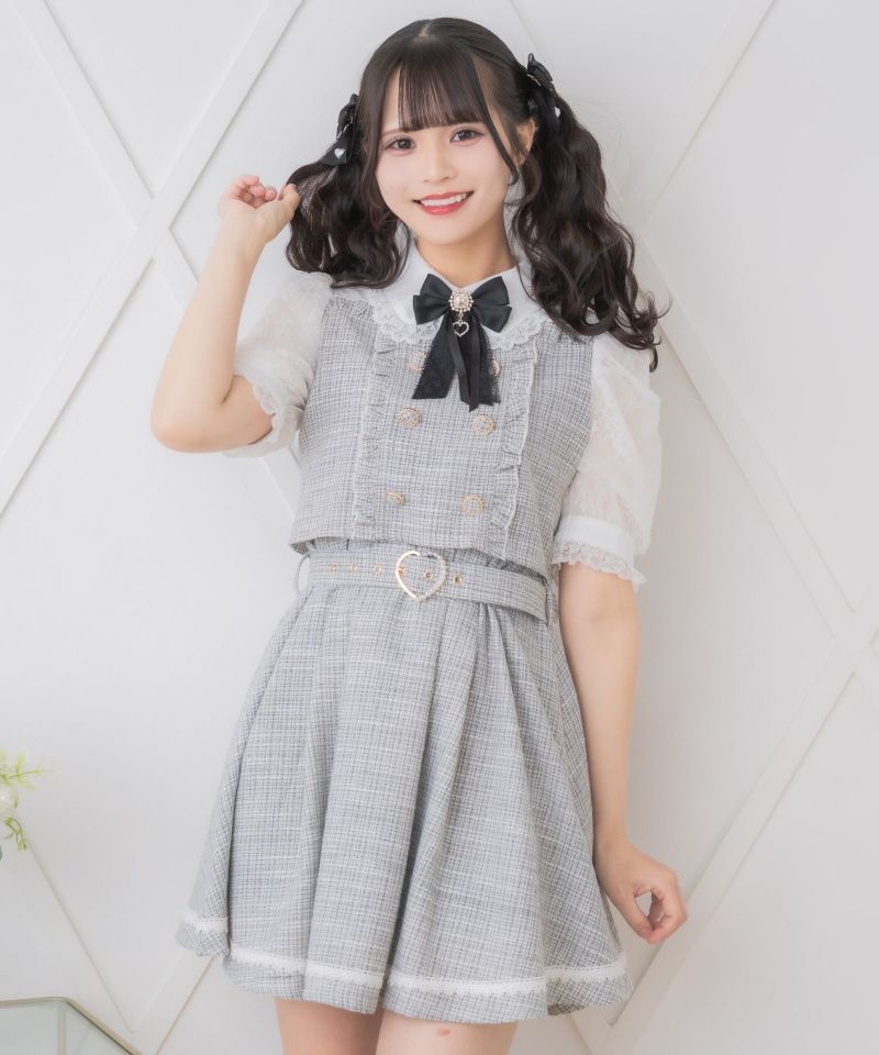 【定価49,500円】ヤマダヤ　レースとリボンのワンピース　ホワイト　M キカ柄レースワンピース(M IVORY): ワンピース｜PMbox P&M