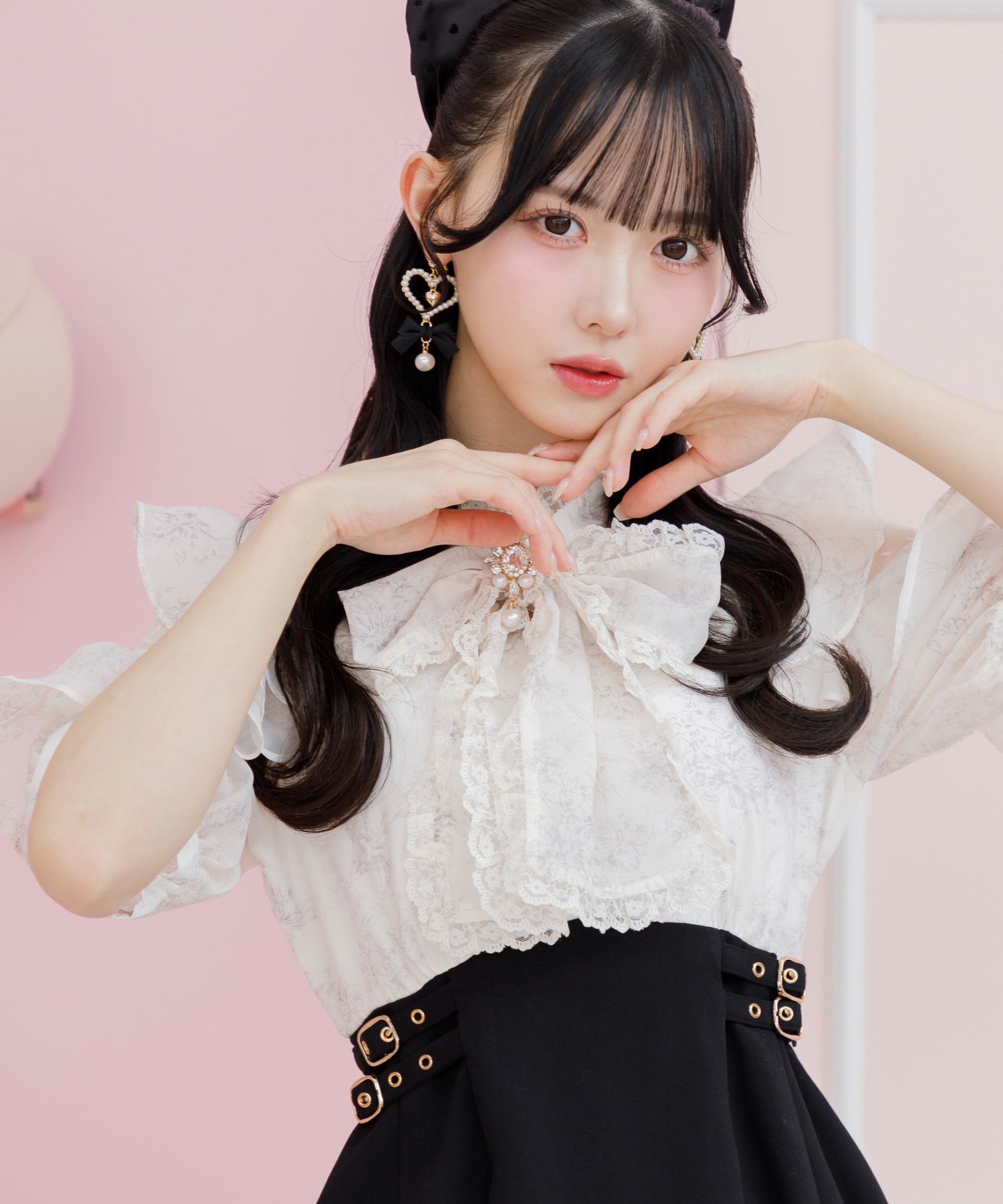 花柄ボウタイドッキングワンピース | Rlab store