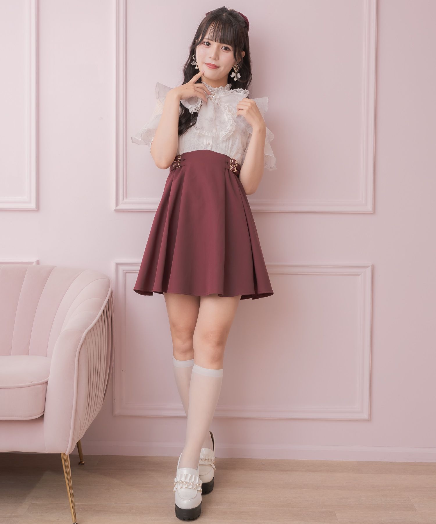 花柄ボウタイドッキングワンピース | Rlab store