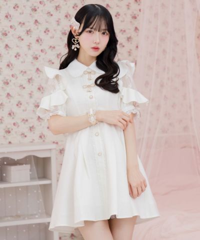 花柄半袖ミニワンピース | Rlab store