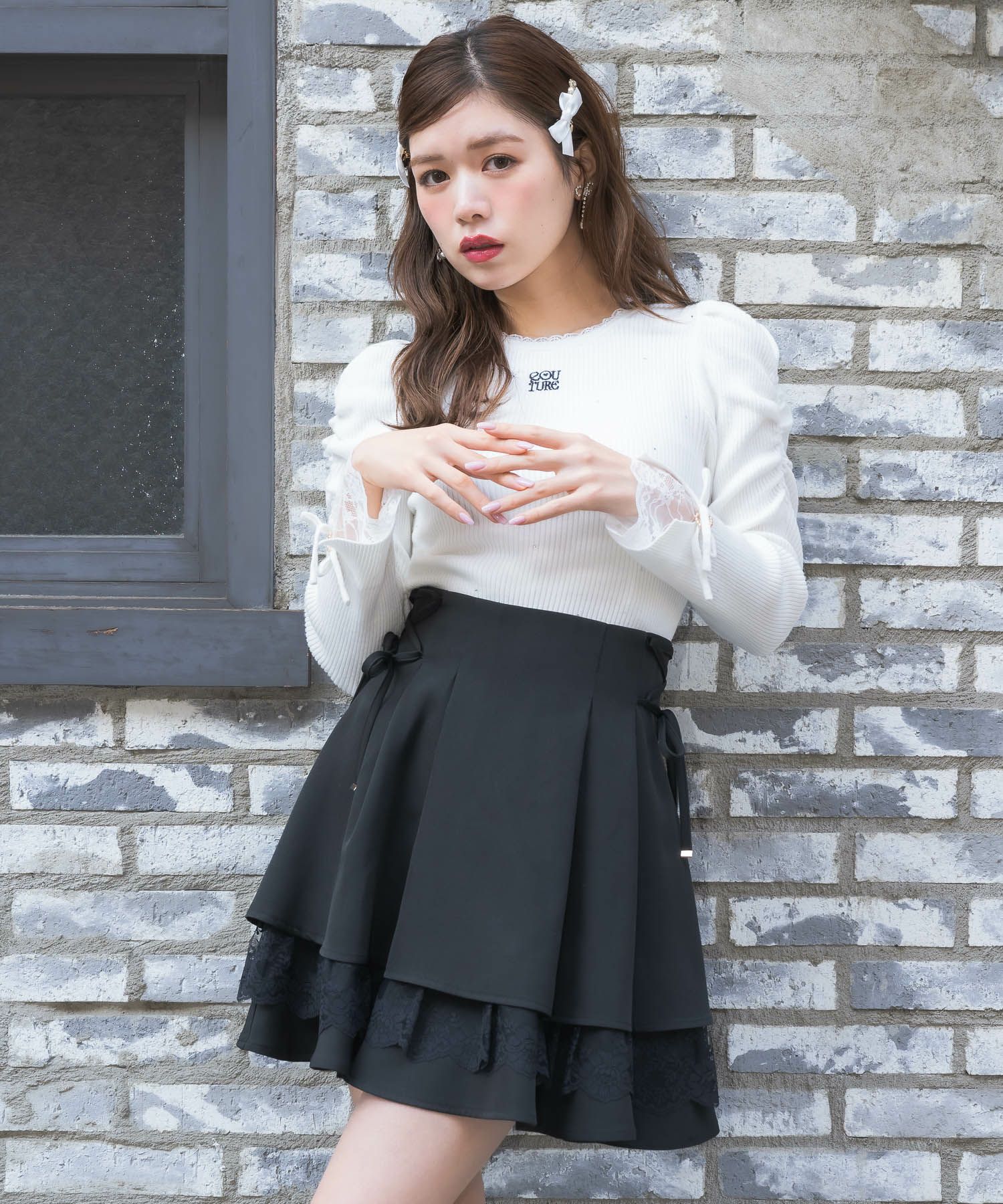 レーシーティアードミニスカート | Rlab store