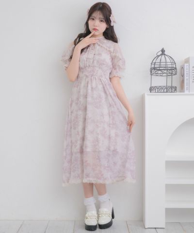 クチュールバイロジータ ワンピース 「新色ブルー登場」花柄