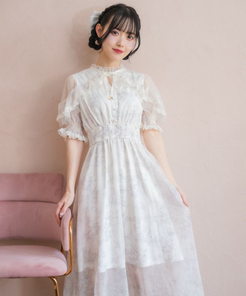 花柄半袖ロングワンピース | Rlab store