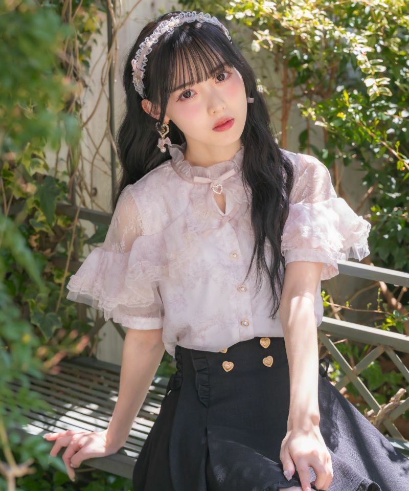 ラッフル花柄ブラウス | Rlab store