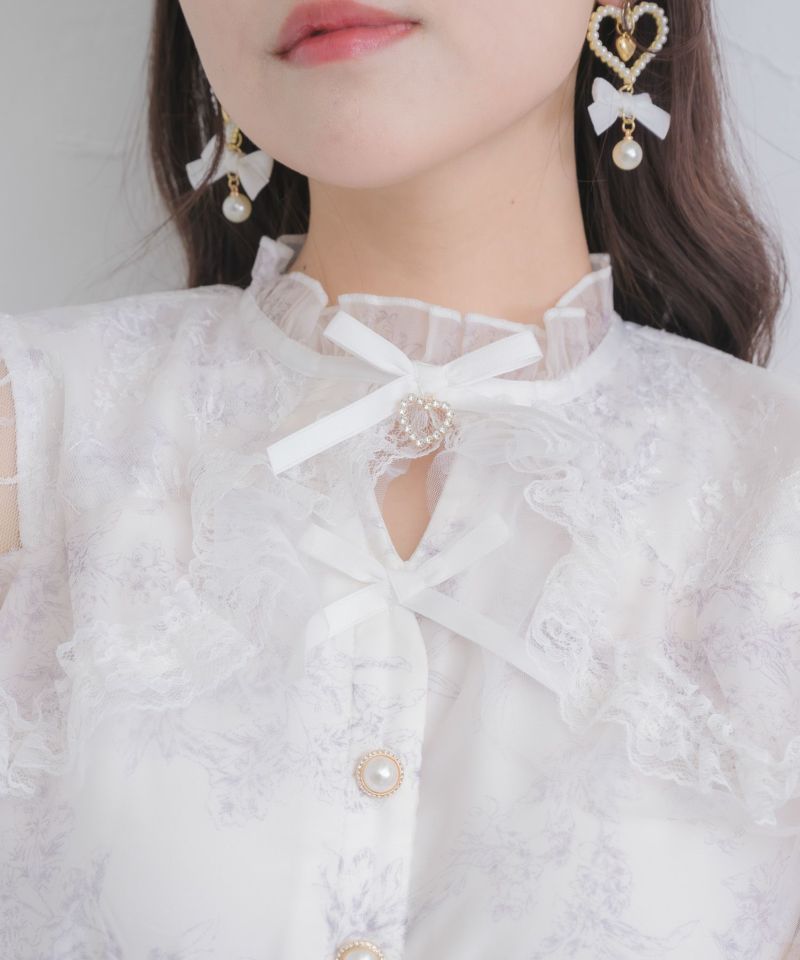 ラッフル花柄ブラウス | Rlab store ラッフル花柄ブラウス | Rlab store