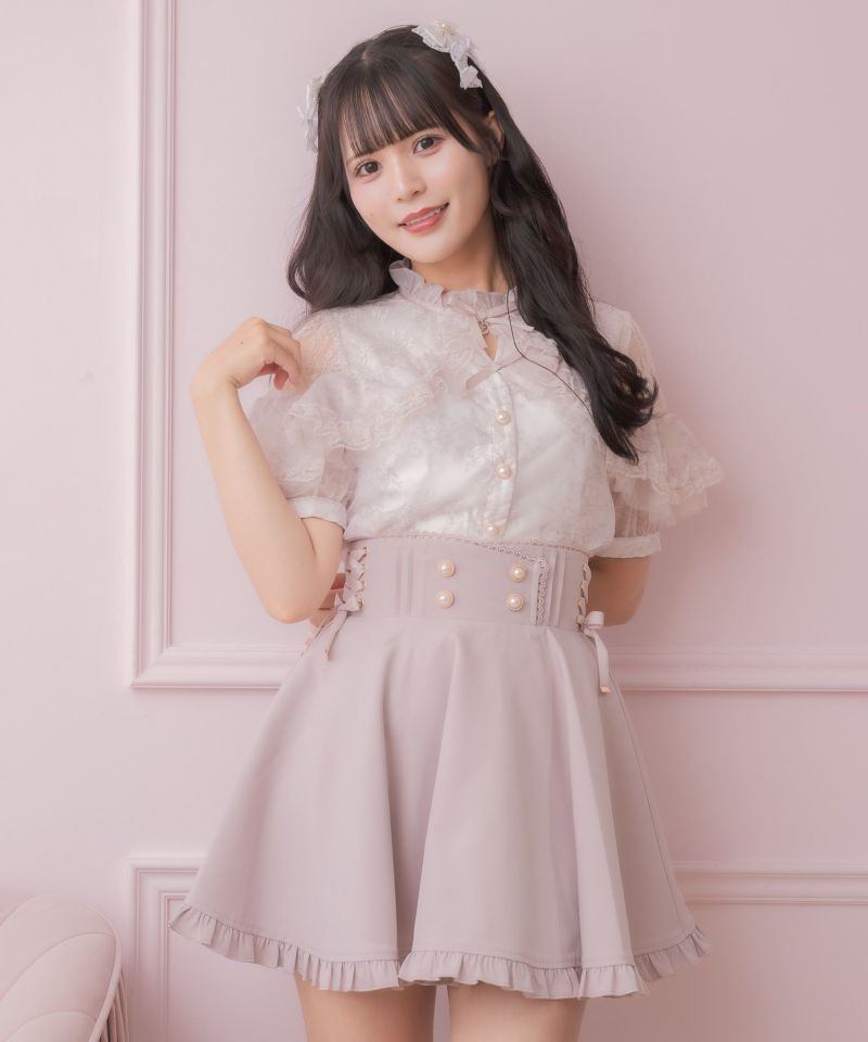 ラッフル花柄ブラウス | Rlab store