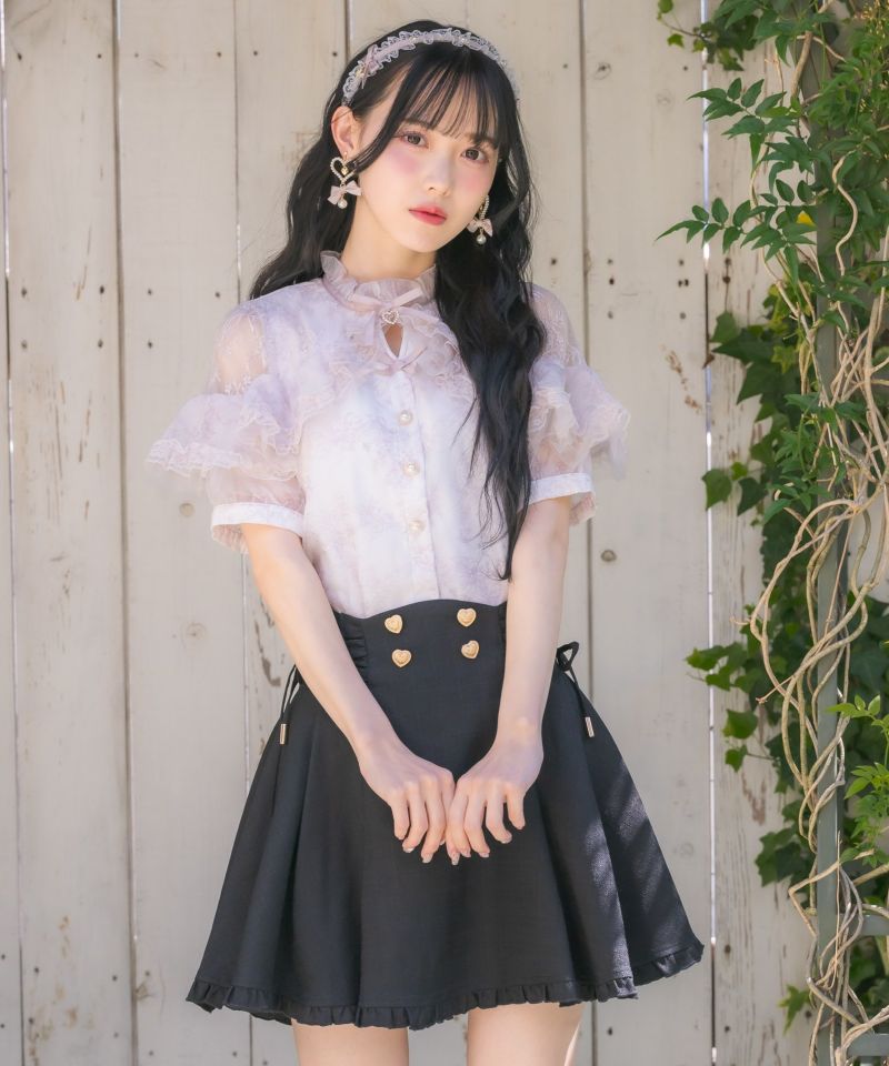 ラッフル花柄ブラウス | Rlab store