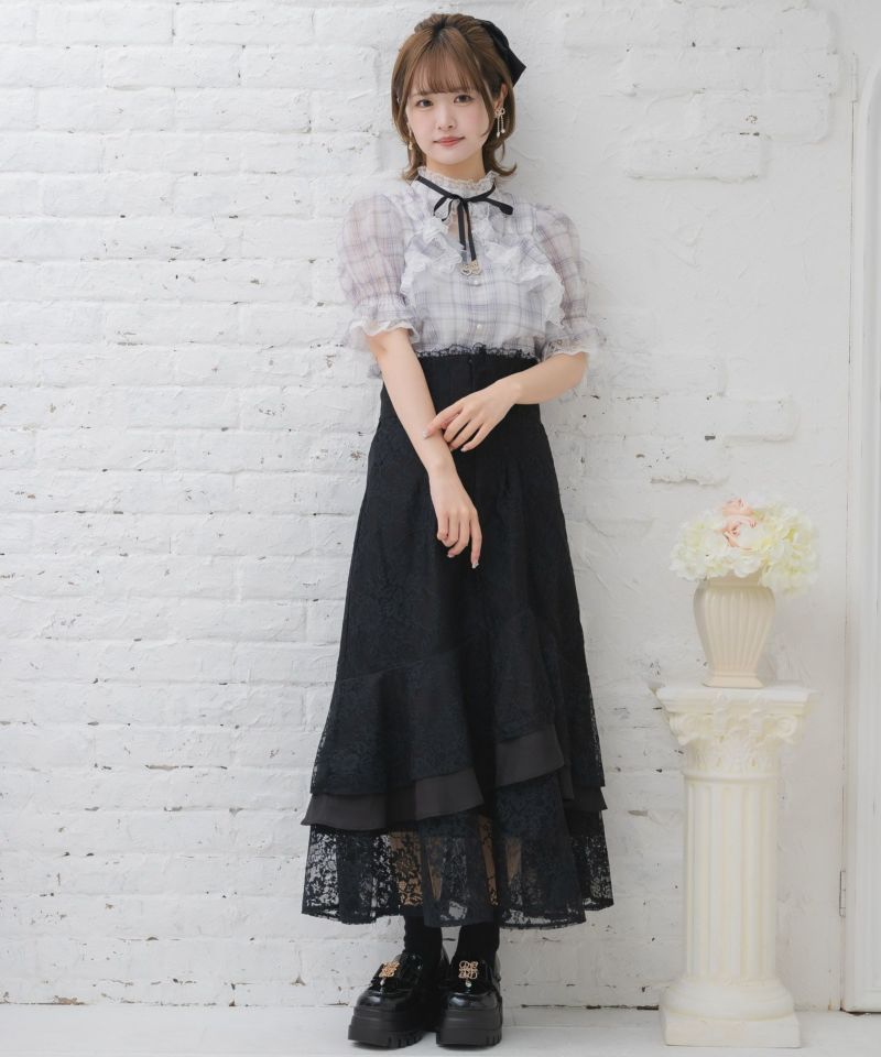 シアーチェックブラウス | Rlab store シアーチェックブラウス | Rlab store