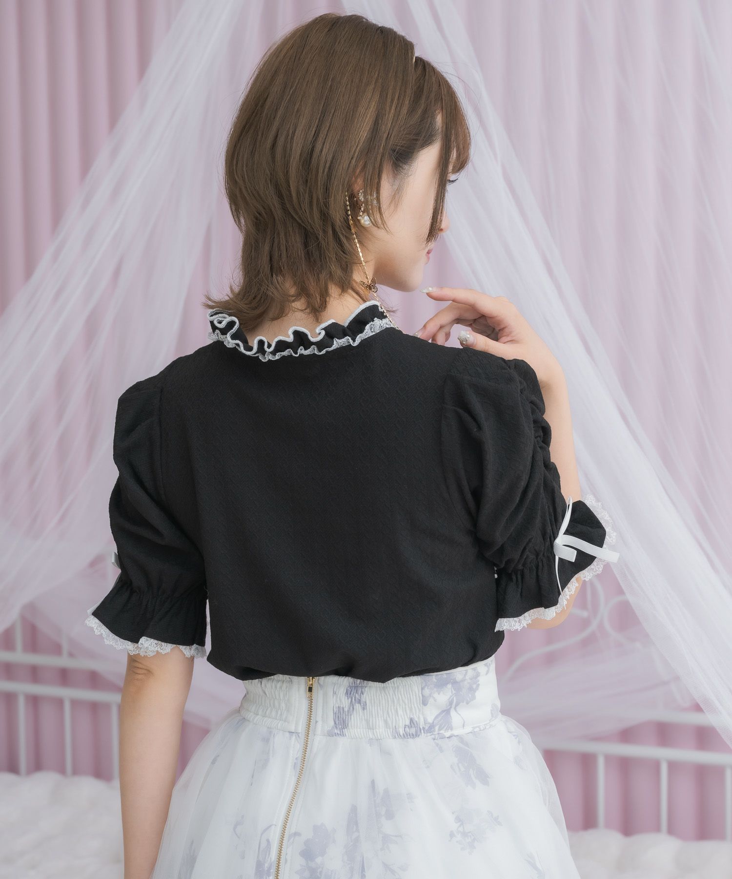 Wリボンボレロ風トップス | Rlab store