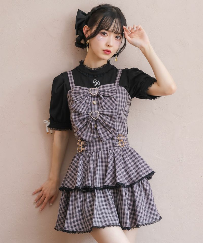 ふわふわダブルリボン【1306】 ダブルリボンビスチェスカートセット | Rlab store