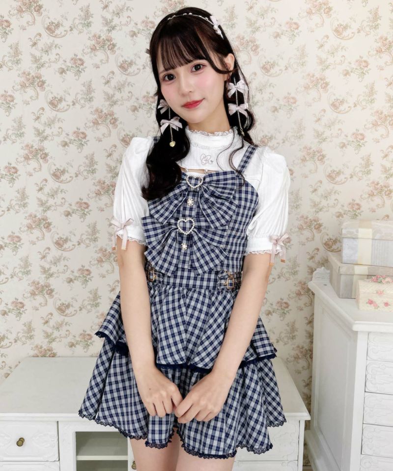 地雷 ROJITA ロジータ リボン ハート ビスチェ スカート セットアップ 地雷 ROJITA ロジータ リボン ハート ビスチェ スカート