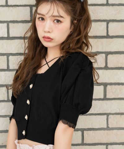 Wリボンボレロ風トップス | Rlab store