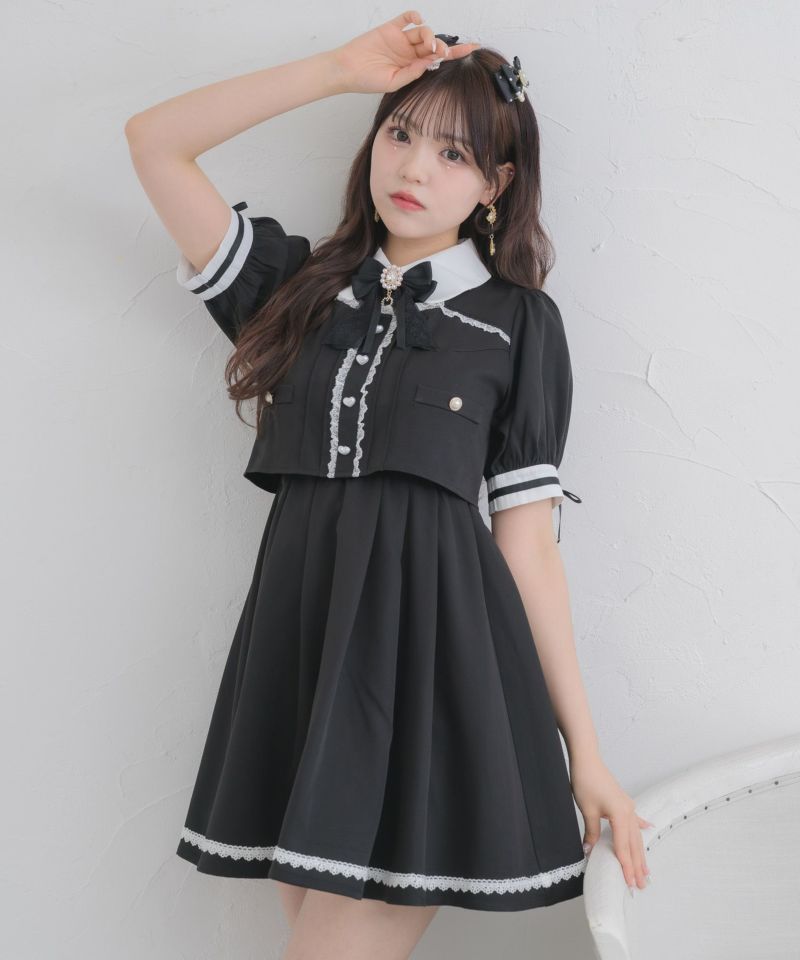 デコルテ開きツーピー風ワンピース | Rlab store