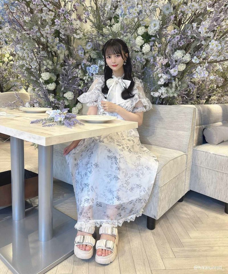 ボウタイリボンワンピース ROJITA ロジータ ロジータ ROJITA ボウタイリボンワンピース （ピンク