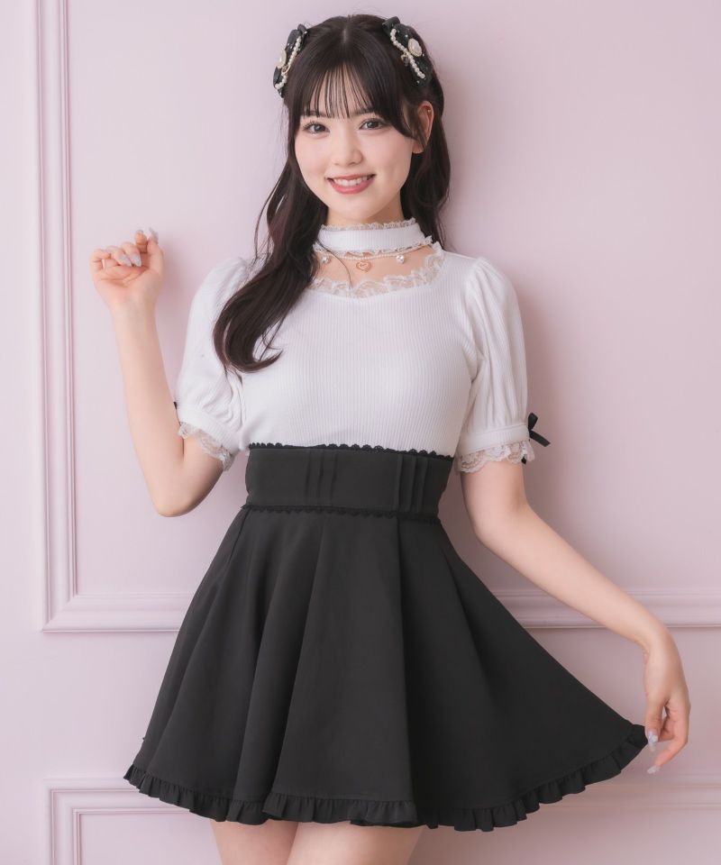 新品タグ付き JUSGLITTY リボンビスチェ パールリボン付きビスチェ＋ブラウスSET | Rlab store