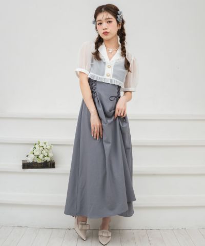 ワンピース ろくでなしブルース　リアル　rainbowその他セット ロジータ ROJITA セーラーカラーワンピース （ブルー