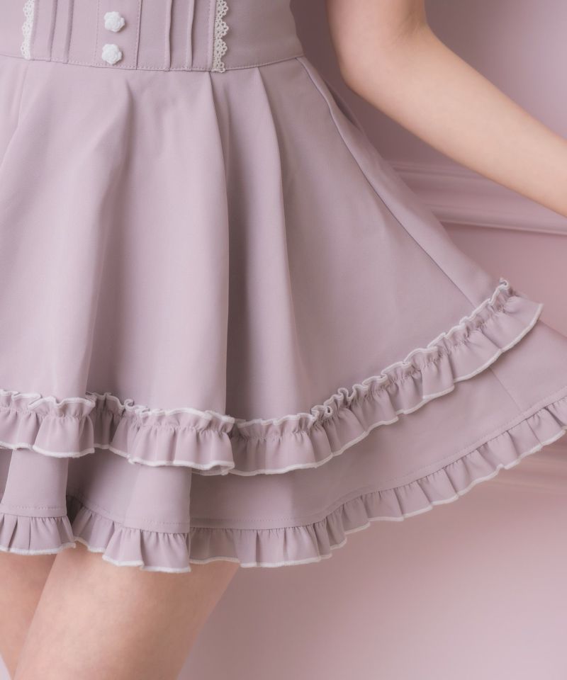 ロジータ バラ釦ポイントダブルフレアスカパン 美品 バラ釦ポイントダブルフレアスカパン | Rlab store