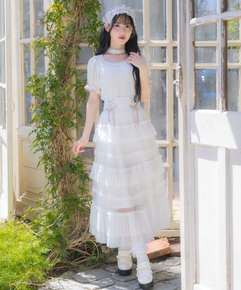 ハートチュールロングスカート | Rlab store