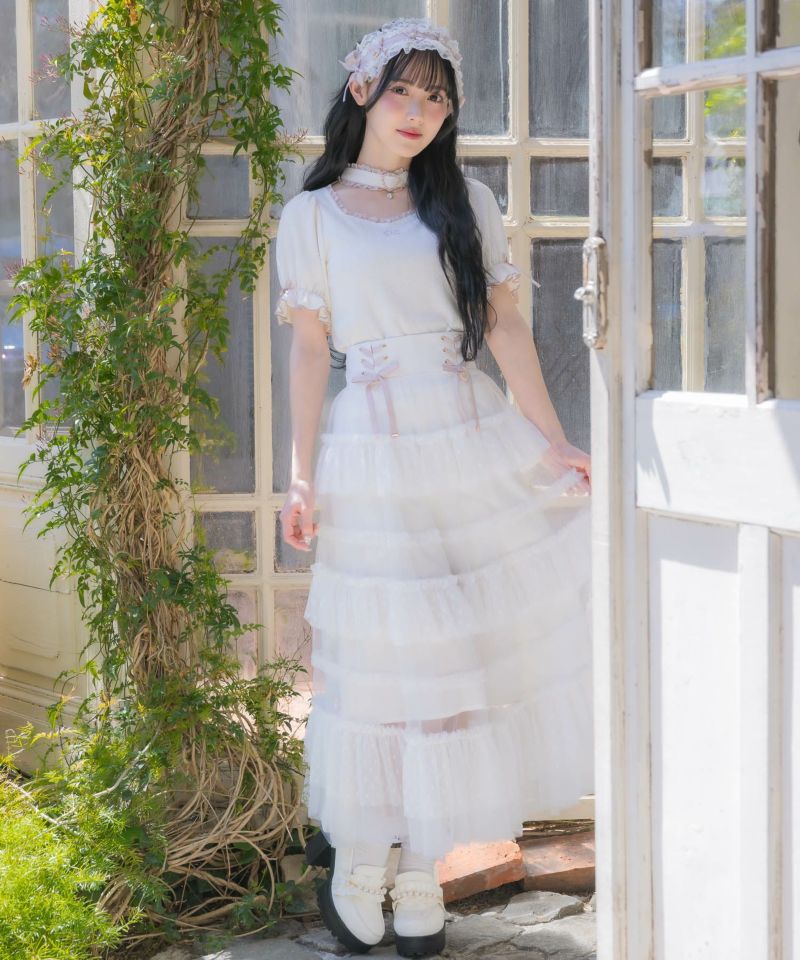 美品 RED VALENTINO　限定 ハートグリッター チュール スカート ハートチュールロングスカート | Rlab store