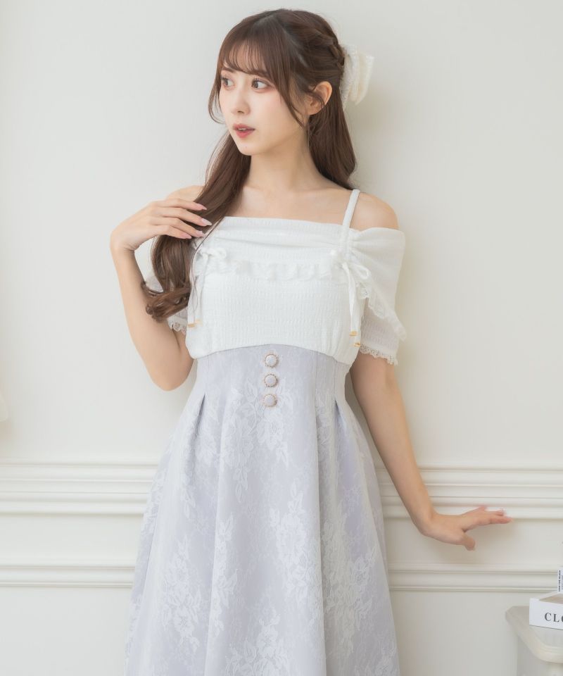 オフショルドッキングワンピース | Rlab store