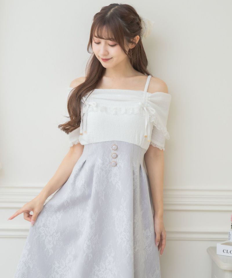 オフショルドッキングワンピース | Rlab store