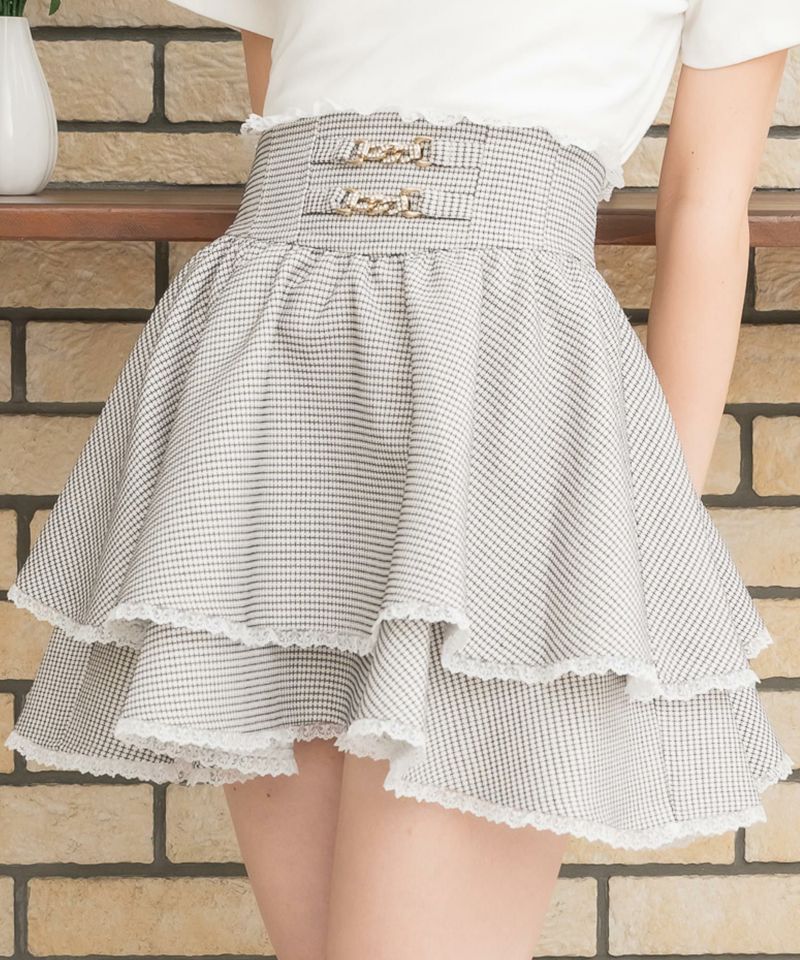 チェーンバックルWフレアスカート | Rlab store