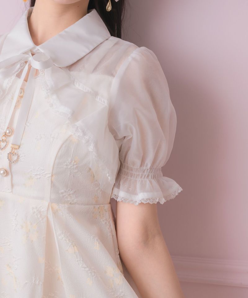 シアーボレロ風フラワーワンピース | Rlab store