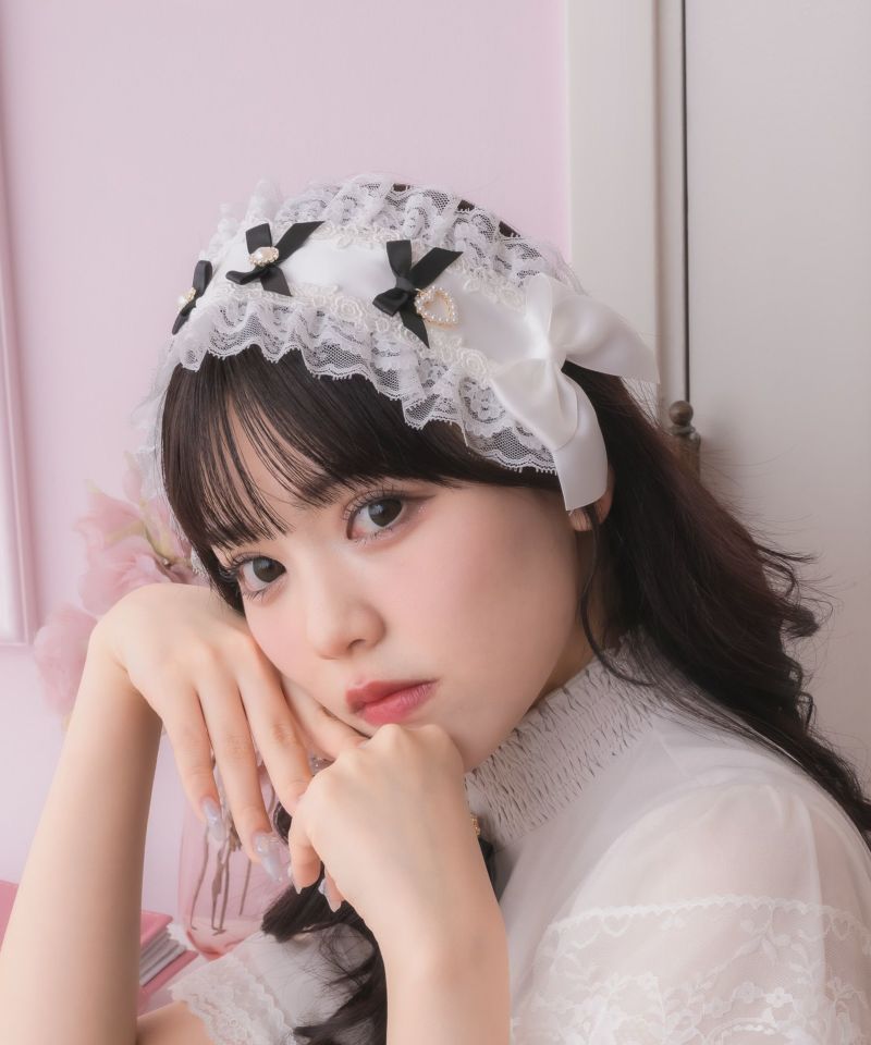 HEIHEI ヘッドドレス　チュール　リボン HEIHEI ヘッドドレス チュール リボン - メルカリ