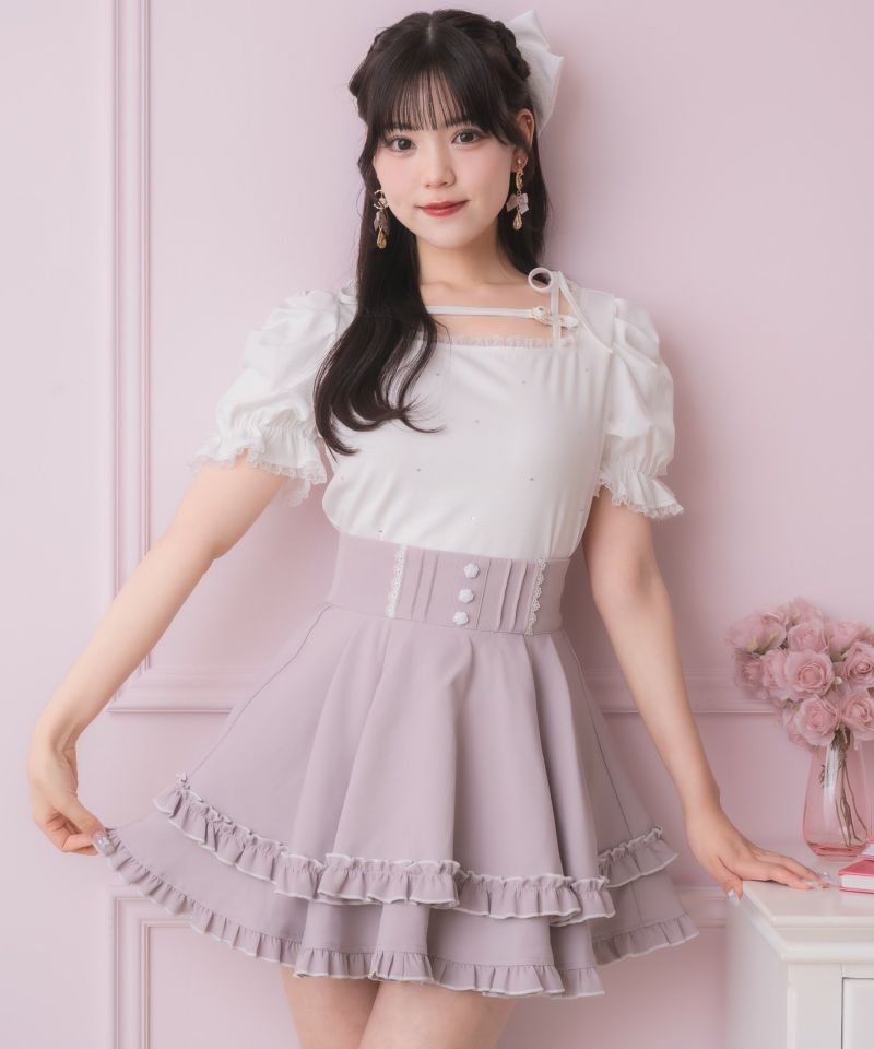 tシャツ デコルテベルトデザイントップス レディース デコルテベルトデザイントップス | Rlab store