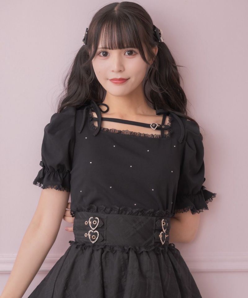 ジャンティ トップス　S SLY | FRONT GATHER ZIP トップス (Tシャツ・カットソー(半袖