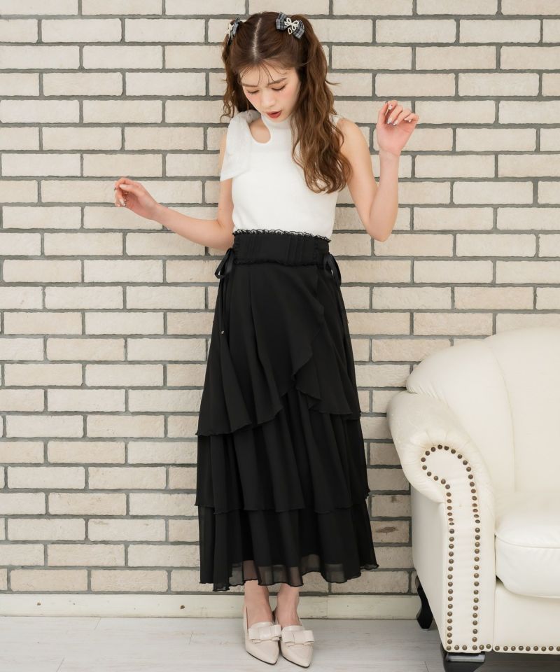 美品♪rena semba × CITYSHOP タフタティアードスカート 極美品 rena semba × CITYSHOP タフタティアードスカート レディース