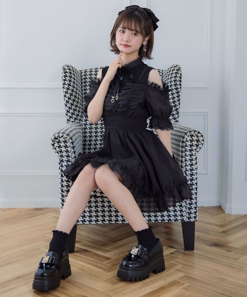 レイヤード風オフショルワンピース | Rlab store