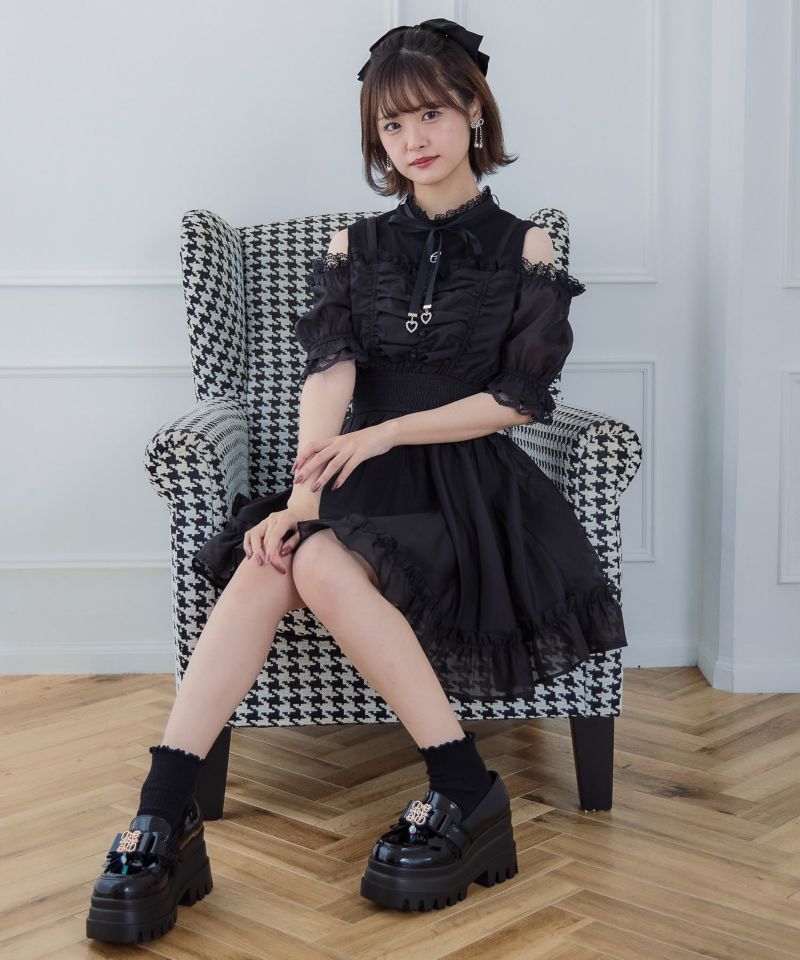 レイヤード風オフショルワンピース | Rlab store